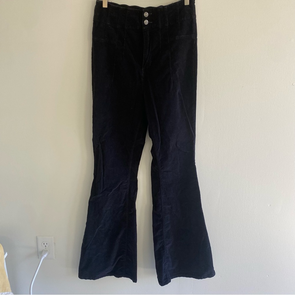 Free People Black Corduroy Pants